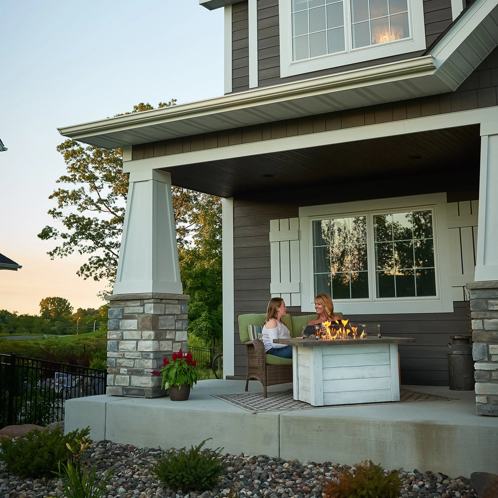 Outdoor Alcott Firepit Table