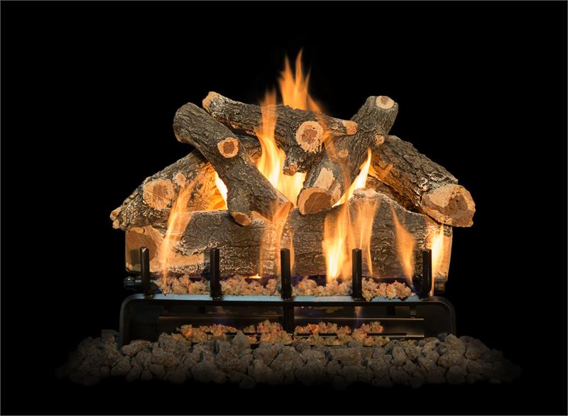 Grand Canyon Arizona Weathered Oak Vented Gas Log Sets with 3 Flame Burner