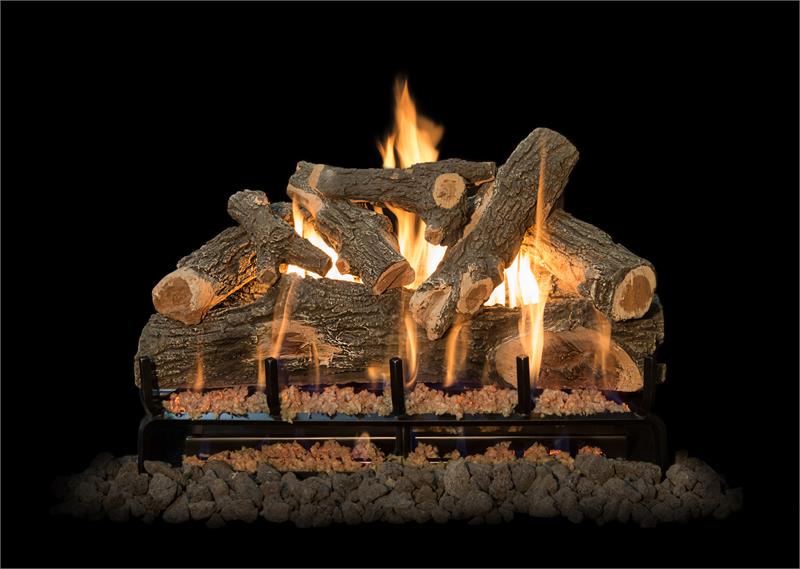 Grand Canyon Arizona Weathered Oak Vented Gas Log Sets with 3 Flame Burner