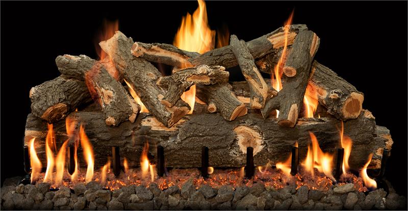 Grand Canyon Arizona Weathered Oak Outdoor Vented Gas Log Set with 2 Flame Stainless Steel Burner