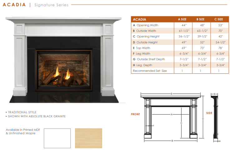 Acadia Signature Series Mantel