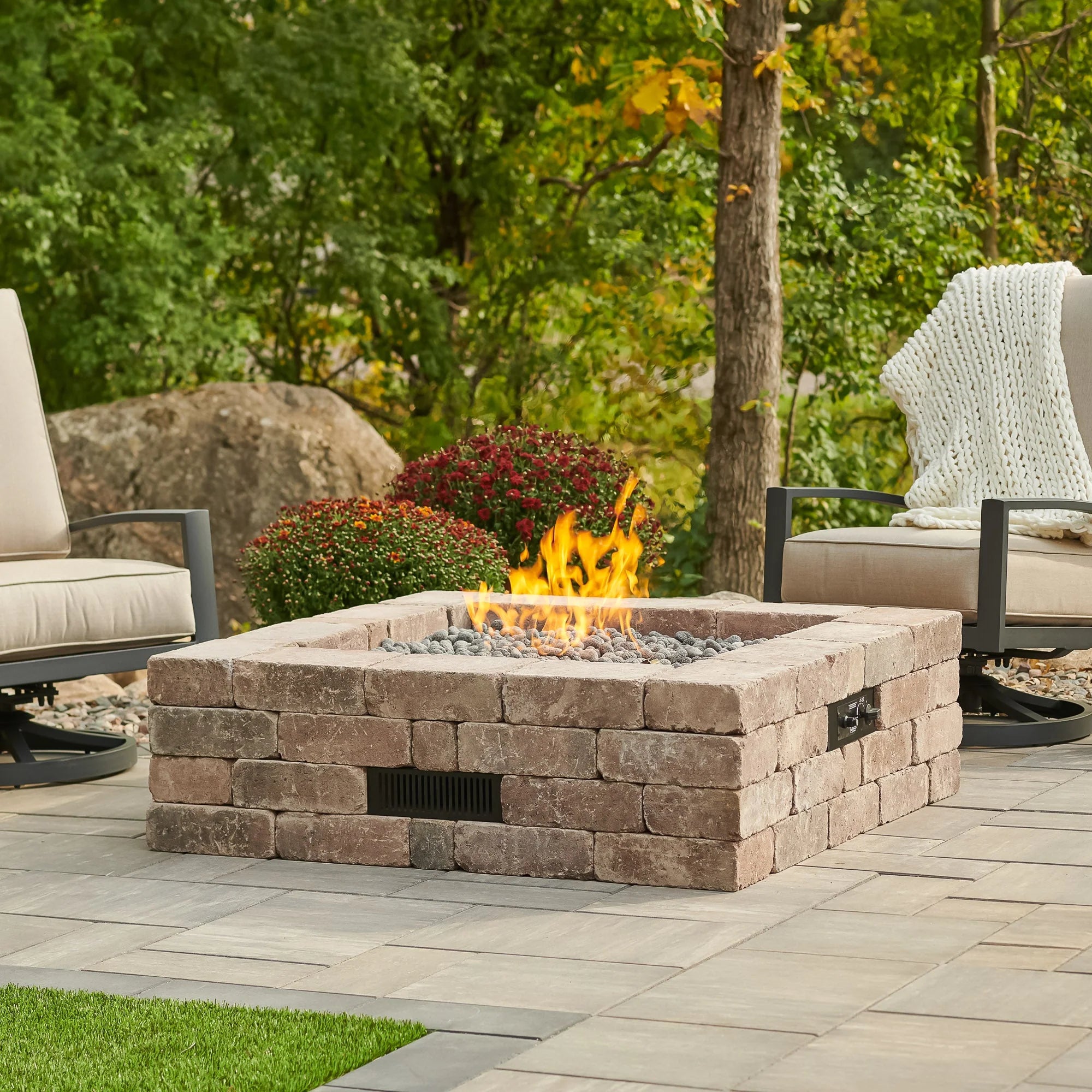 Bronson Square Fire Pit Table