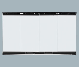 Bi Fold Glass Doors For Majestic Royalton and Designer Series Wood Burning Fireplaces