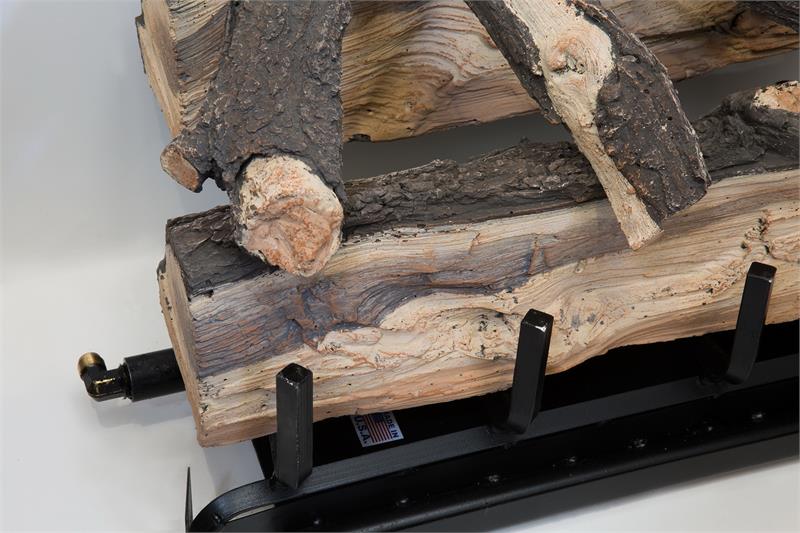 Grand Canyon Blue Pine Split Vented Gas Log Sets with 2 Flame Burner