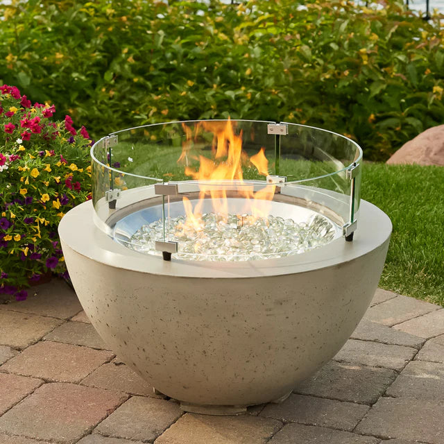 Round Gas Fire Pit Bowl The Cove 29"
