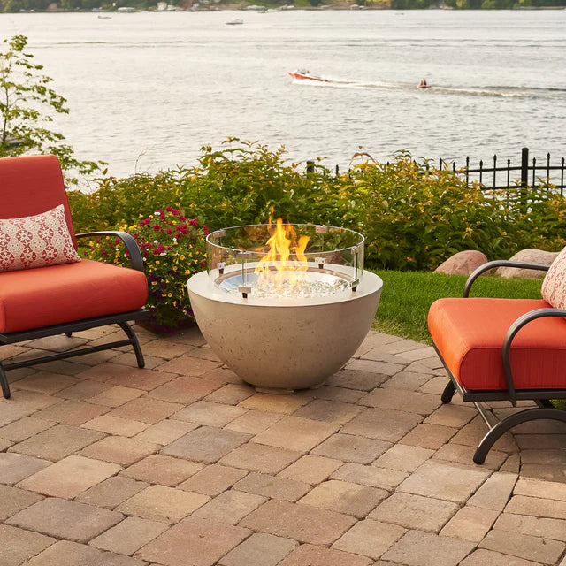 Round Gas Fire Pit Bowl The Cove 29"