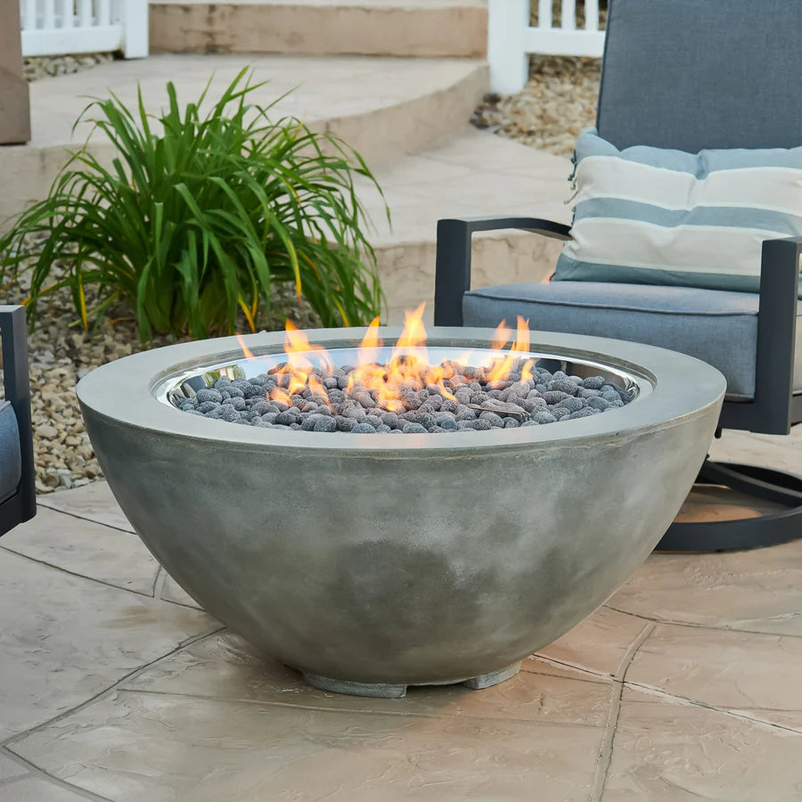 Round Gas Fire Pit Bowl The Cove 42"