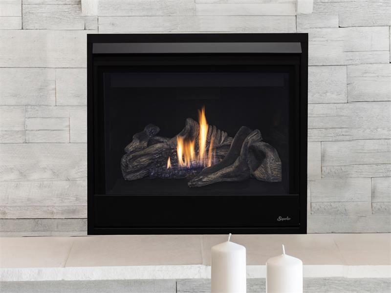 DRC3000 Series Fireplace with Driftwood Logs