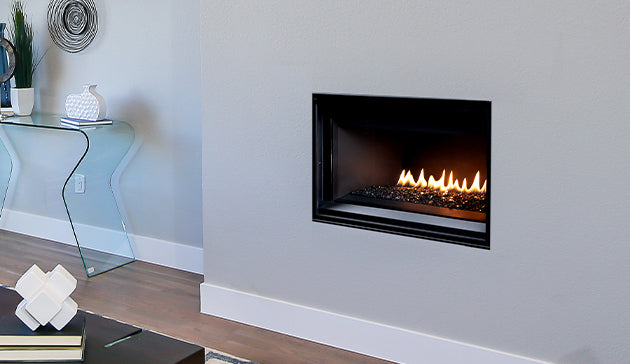 Linear Contemporary Clean Faced Low Profile Design 35" Direct Vent Fireplace DRL2035 F4182 F4895 DRL2000