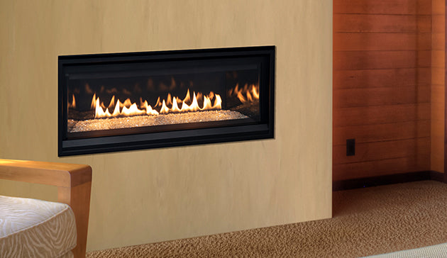 DRL3535 Linear Direct Vent Low Profile 35" Fireplace with Blower Fan and Multi Function Remote