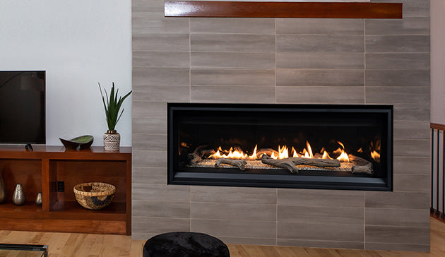 DRL3535 Linear Direct Vent Low Profile 35" Fireplace with Blower Fan and Multi Function Remote