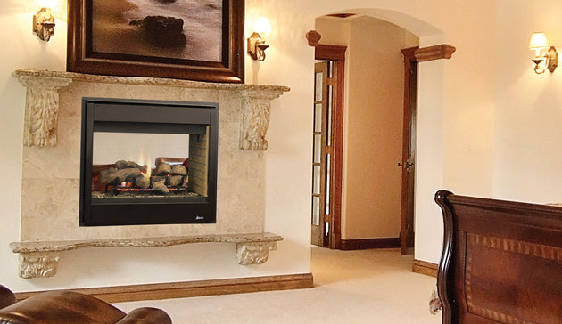 See Through 40" Direct Vent Indoor Fireplace by Superior DRT4000 Series DRT40ST F2272