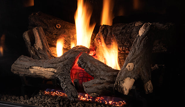 40" Direct Vent Complete Luxurious Fireplace with Gas Logs Interior Lighting Blower Remote by Superior DRT4240 DRT4200