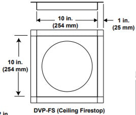 Ceiling Fire Stop Spacer Hearth Home Technologies Direct Vent Pipe