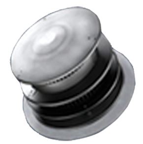 Horizontal High Rise Termination Cap with Standard Base Stainless Steel