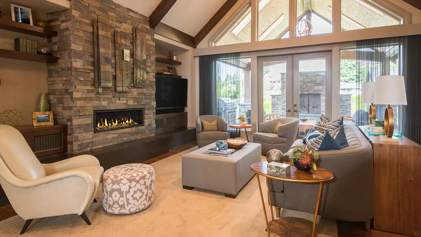 See Through 48" Direct Vent Fireplace Echelon II by Majestic ECHEL48STIN-C