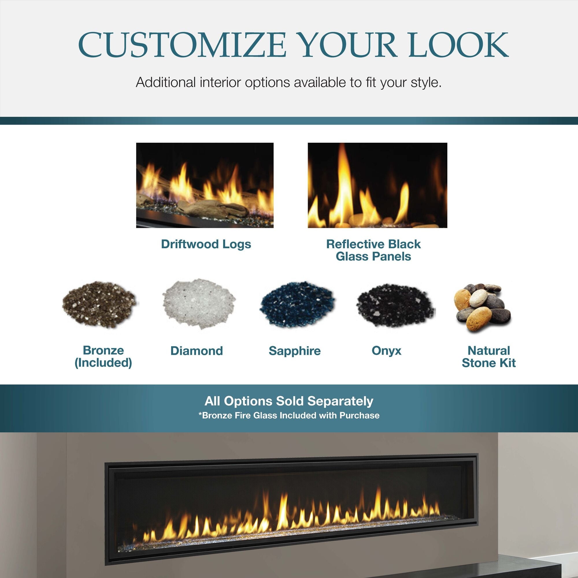 Interior Options for the Echelon II Fireplace