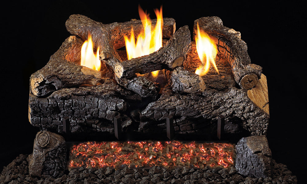 Evening Fyre Charred Vent Free Gas Log Set