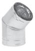45 Degree Elbow Direct Vent 6" x 9" Rigid Pipe