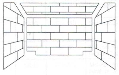 Firebox Ceramic Refractory Liner Kits for Superior Fireplace Buff Rustic and Buff Herringbone