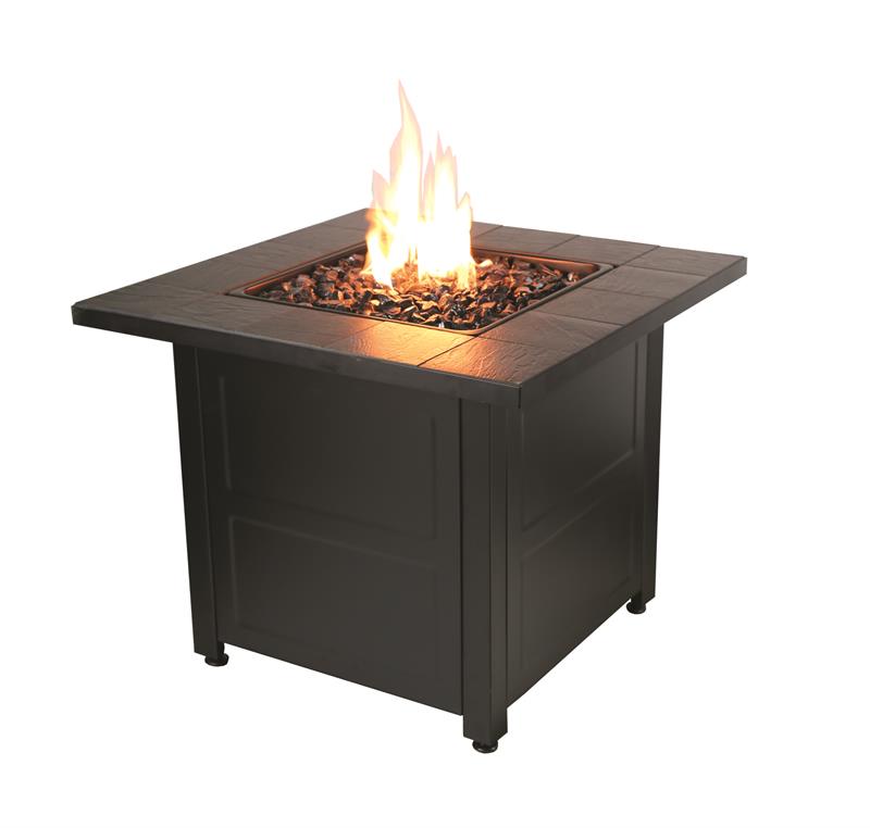 Outdoor Propane Gas Stamped Tile Firepit Table GAD1499M