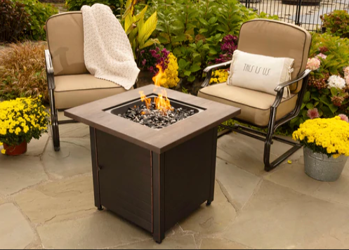 The Spencer 30" Outdoor Propane Gas Firepit Table GAD15297ES