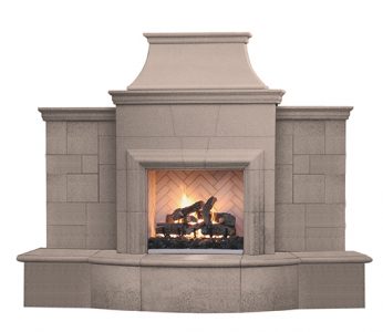 Outdoor Grand Petite Cardova Fireplace by American Fyre Designs