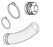 Direct Vent 4.5/7.5 Secure 36" Flex Connector Kit