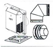 Direct Vent 4.5/7.5 Horizontal Termination Kit HT2