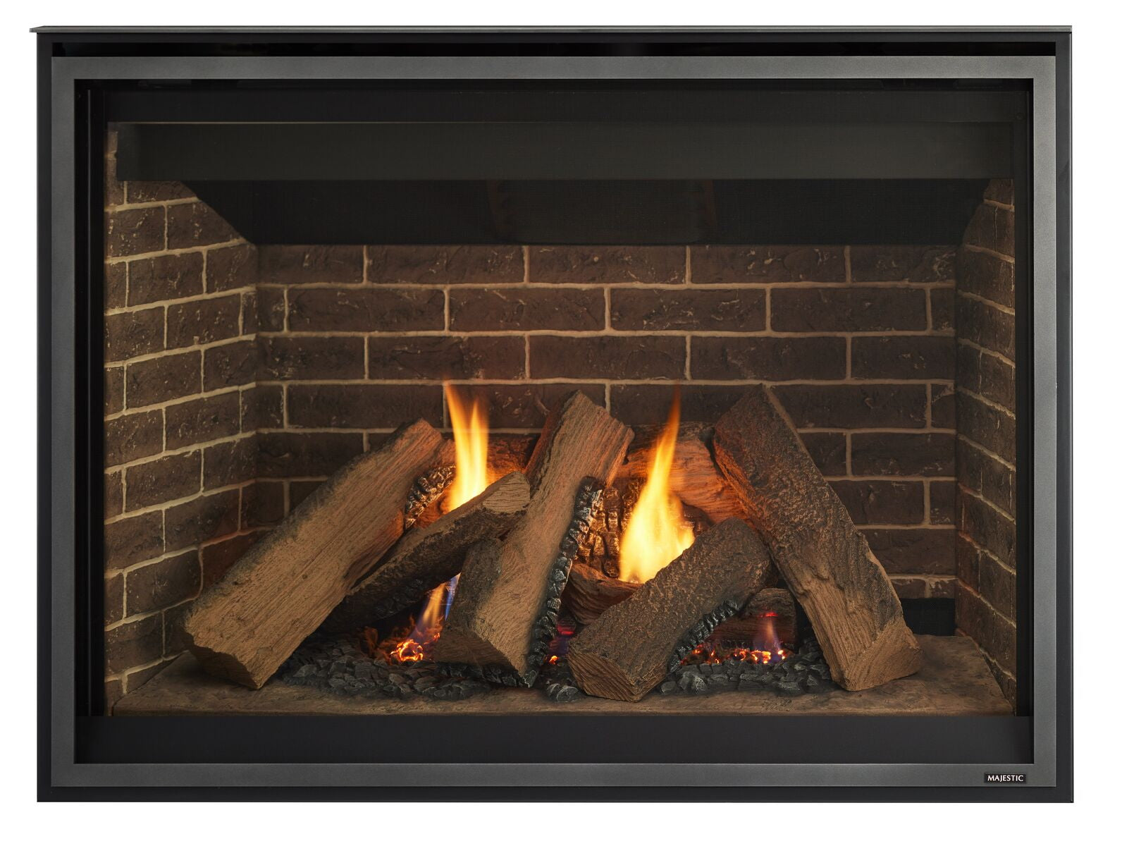Meridian Traditional Gas Log Series Majestic 36" Direct Vent Gas Fireplace with Intellifire Touch Ignition System