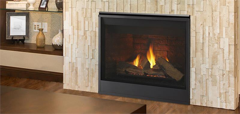 Meridian Traditional Gas Log Series Majestic 42" Direct Vent Gas Fireplace with Intellifire Touch Ignition System