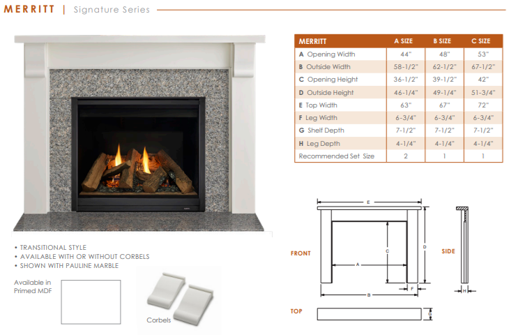 Merritt Signature Series Mantel