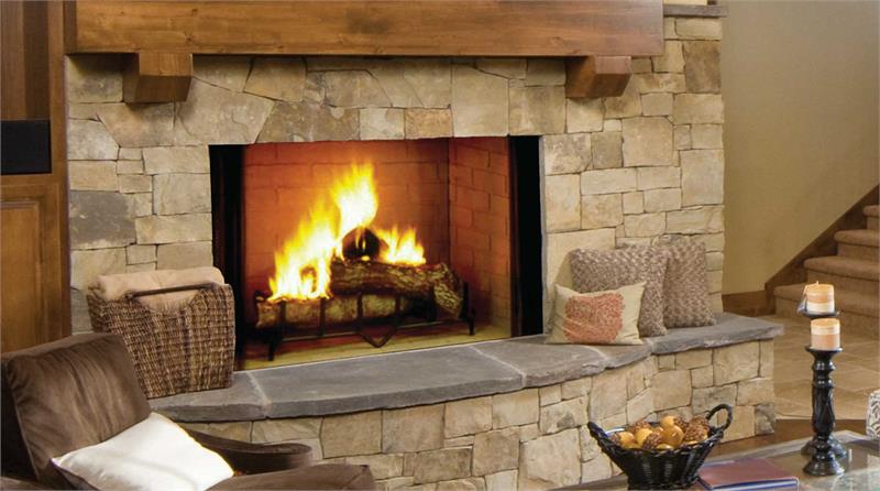 Biltmore 36" Radiant Wood Burning Fireplace with 28 1/2" High Opening by Majestic SB60 SB60HB