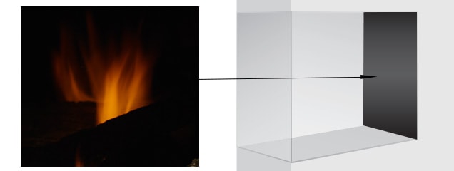 Liner Kit Options for the Pearl II Peninsula Majestic Direct Vent Fireplace BRICKPIER36TB BRICKPIER36CR LINER-36PIER