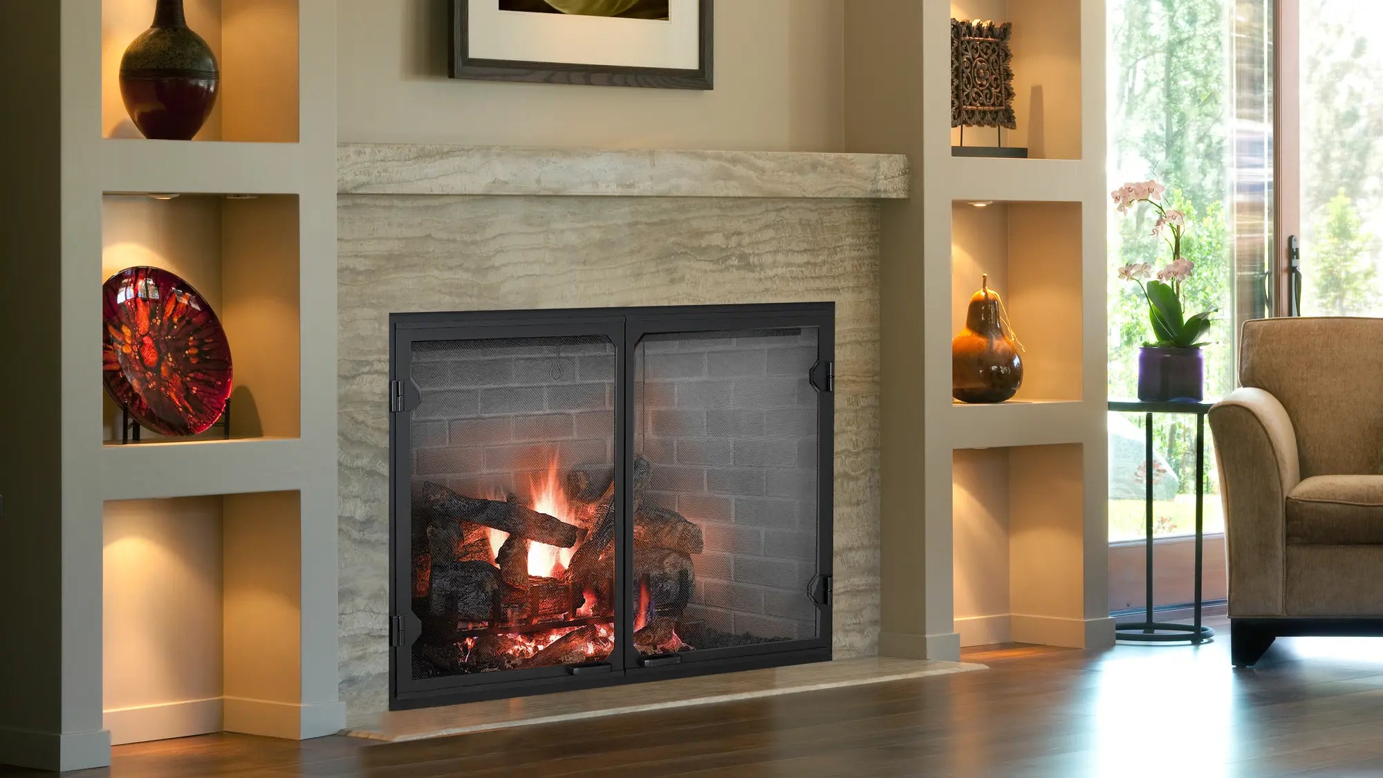 50" Radiant Wood Burning Fireplace Biltmore by Majestic SB100 SB100HB