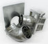Direct Vent 4.5/7.5 Secure Rigid SMALL Square Horizontal Termination Kit Includes 90° Elbow