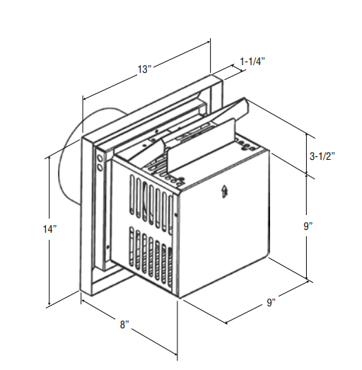 Small Square Horizontal Termination Dimensions