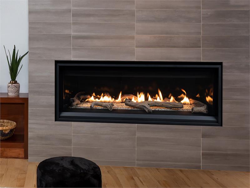 Low Profile Linear 35" Direct Vent Fireplace with Blower Fan and Multi Function Remote  DRL3535