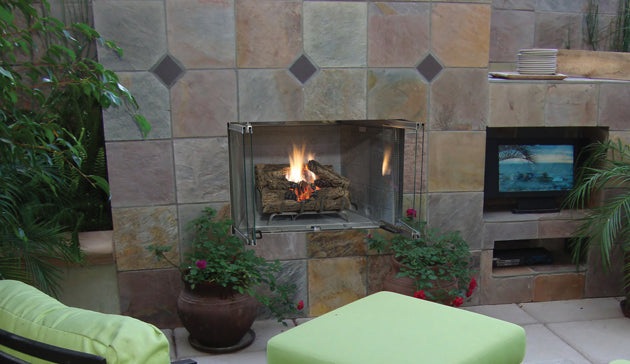 Outdoor Stainless Steel Vent-Free Fireplace Systems 42" VRE3042 by Superior