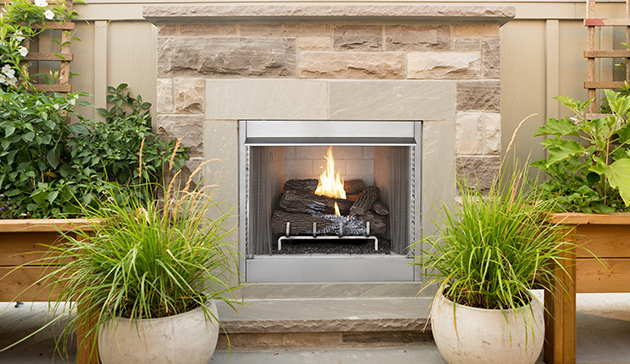 Vent Free 42" Firebox with Stainless Steel Face Indoor or Outdoor VRE4200 Series by Superior VRE4242 F4108 F4109