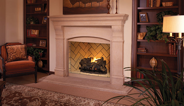 Vent Free 42" Mosaic Masonry Firebrick Fire Box with 30" Tall Opening VRT6042 Superior Fireplace VRT6000
