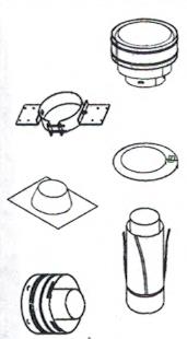 Direct Vent 4.5/7.5 Secure Flex Vertical Termination Kit Flat to 6/12