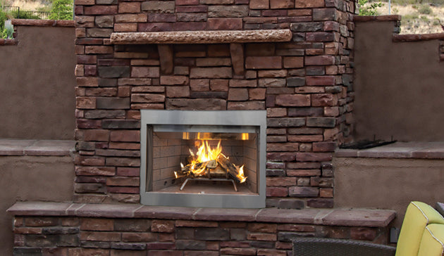 Outdoor 42" Wood Burning Fireplace