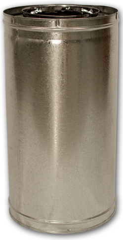 24-8DM Wood Burning 24" Length Section Double Wall Pipe 8DM Series F0897