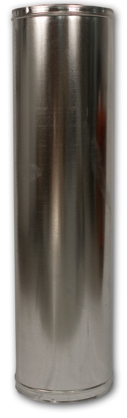 48-8DM Wood Burning 48" Length Section Double Wall Pipe 8DM Series F0899