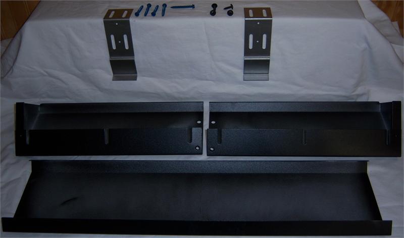 GA6050 Black Fireplace Hood Fireplace Telescoping Hood 28" to 48" F1764