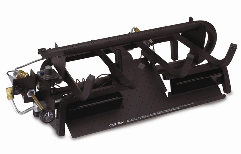 Real Fyre Charred Frontier Oak 18" Vent Free Gas Log Set with G10 Series Burner