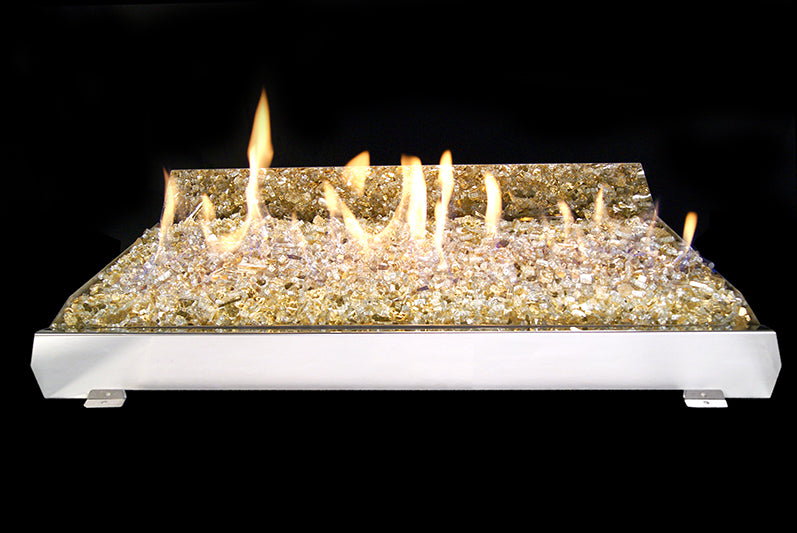 Contemporary Glass Vent Free Gas Burner by Real Fyre G21