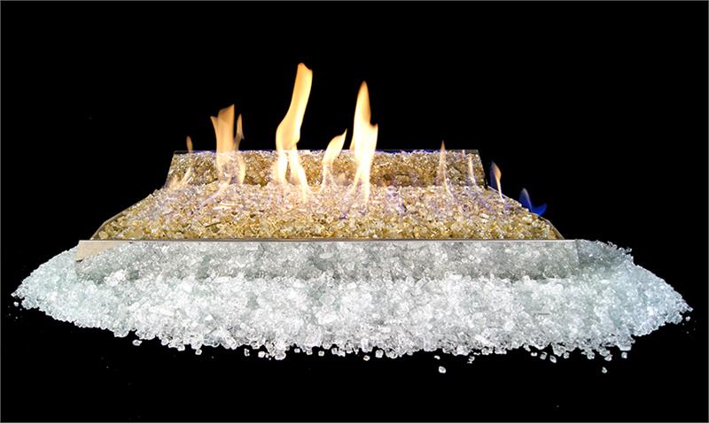 Contemporary Glass Vent Free Gas Burner by Real Fyre G21