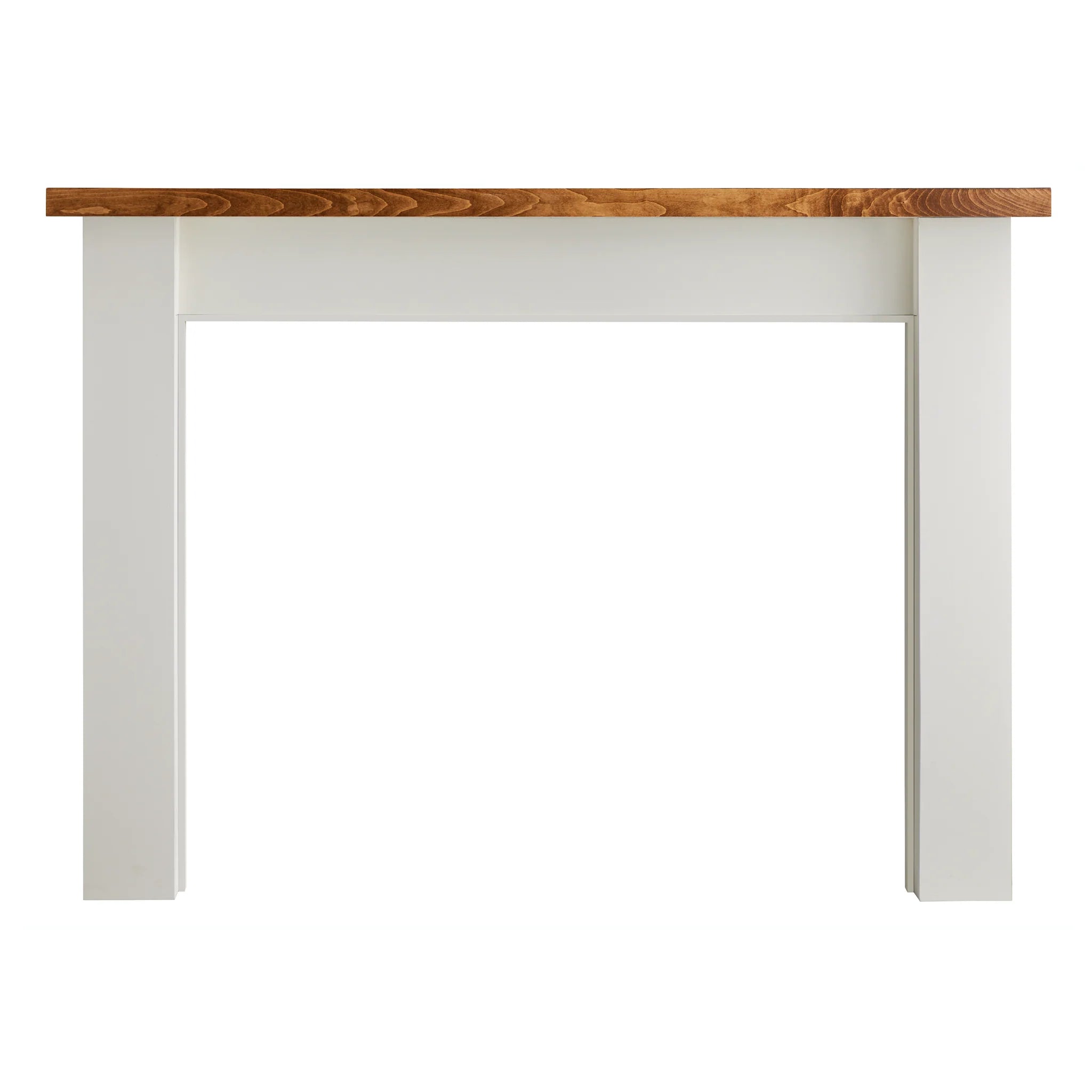 Laurel Flush Wood Mantel with Provincial Stained Top